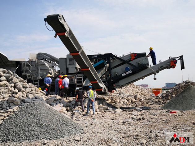 廣東清遠(yuǎn)時(shí)產(chǎn)180-220噸石灰石移動(dòng)破碎生產(chǎn)線